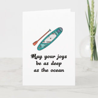 Stand up Paddle - Geschenkidee Karte