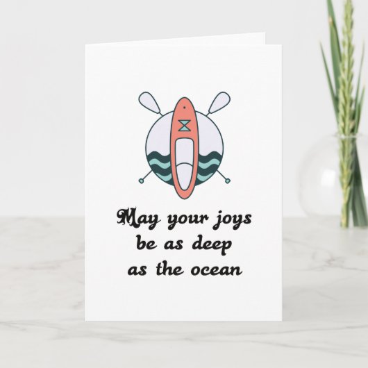 Stand up Paddle - Geschenkidee Karte (Vorderseite)