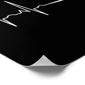 Stand Up Paddle Herzschlag Paddling Geschenk Männe Poster (Ecke)