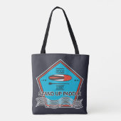 Stand Up Paddle Poster Tasche (Rückseite)