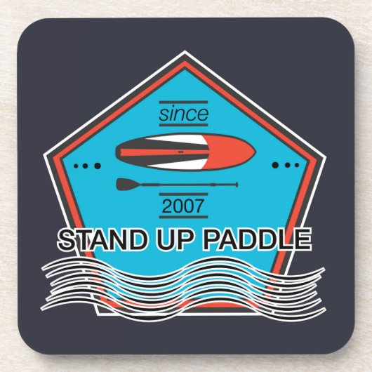 Stand Up Paddle Poster Untersetzer (Vorderseite)