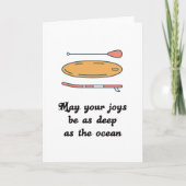 Stand Up Paddle - Present Gift Idea Karte (Vorderseite)