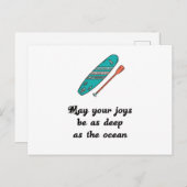 Stand Up Paddle - Present Gift Idea Postkarte (Vorne/Hinten)