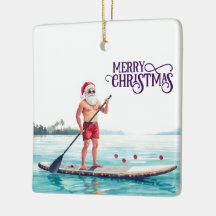 Stand-Up Paddle Santa — Weihnachten an der Küste