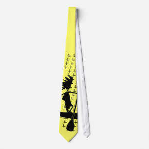 Stand Up Paddle Silhouette Design Krawatte