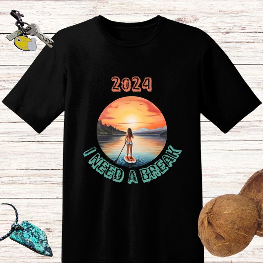 Stand Up Paddleboard Surfen im Paradies T-Shirt