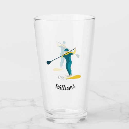 Stand Up Paddleboarding Glas (Rückseite)