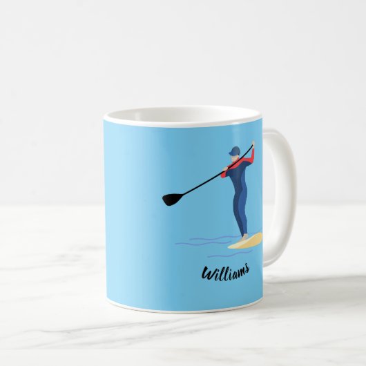 Stand Up Paddleboarding Kaffeetasse (VorderseiteRechts)