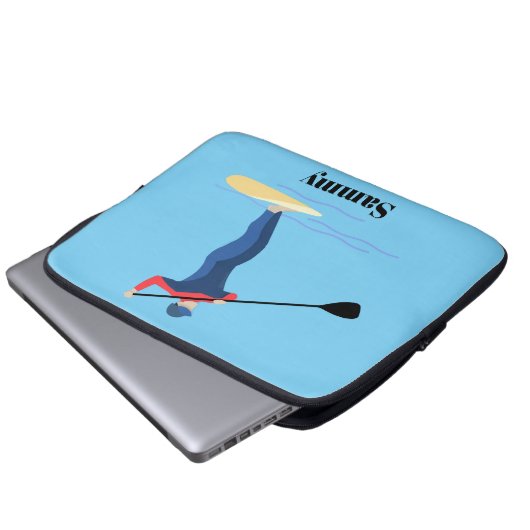 Stand-up Paddleboarding Laptopschutzhülle (Vorne Knopf)