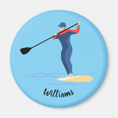 Stand Up Paddleboarding Magnet (Vorne)