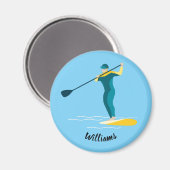 Stand Up Paddleboarding Magnet (Vorderseite/Rückseite)