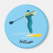 Stand Up Paddleboarding Magnet (Vorne)