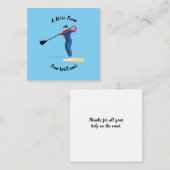 Stand-up Paddleboarding Mitteilungskarte (Vorne/Hinten)