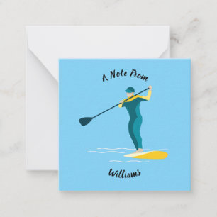 Stand Up Paddleboarding Mitteilungskarte