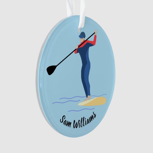 Stand-up Paddleboarding Ornament (Vorderseite)