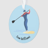 Stand-up Paddleboarding Ornament (Vorderseite)