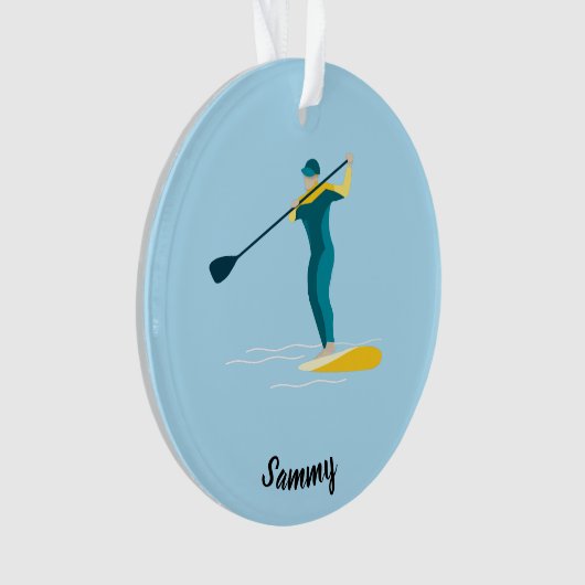 Stand Up Paddleboarding Ornament (Vorderseite)