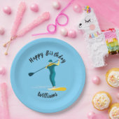 Stand Up Paddleboarding Pappteller (Party)