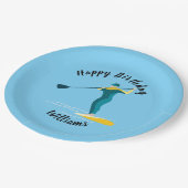 Stand Up Paddleboarding Pappteller (Schrägansicht)