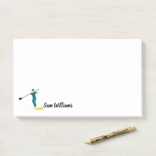 Stand-up Paddleboarding Post-it Klebezettel (Auf Schreibtisch)