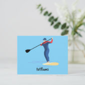 Stand Up Paddleboarding Postkarte (Stehend Vorderseite)