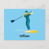 Stand Up Paddleboarding Postkarte (Vorderseite)