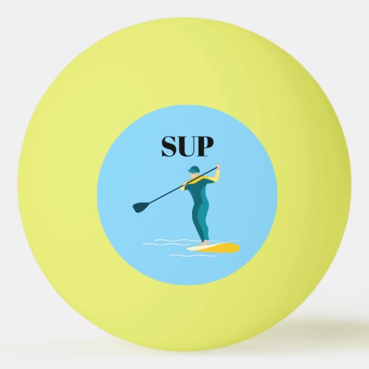 Stand-up Paddleboarding Tischtennisball (Vorderseite)
