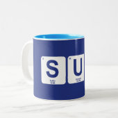 Stand Up Paddleboarding Zweifarbige Tasse (Vorderseite Links)