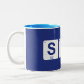 Stand Up Paddleboarding Zweifarbige Tasse (Links)