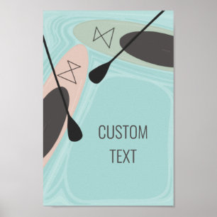 Stand-up-Paddleboards Adventures Custom Design Poster