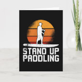 Stand-Up Paddling Paddleboarder Karte (Vorderseite)