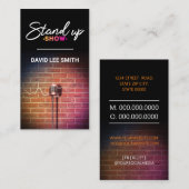 Stand-up-Show Visitenkarte (Vorne/Hinten)