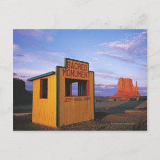 Stand USA, Utah, Navajo am Eingang des Monuments Postkarte
