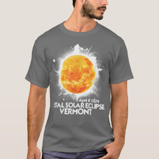 Stand VERMONT 2024 American Total Solar Eclipse T-Shirt