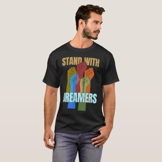 Stand With Dreamers  Support DACA We Are All Immig T-Shirt (Vorne ganz)