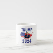 Stand with Trump: Gear Up for 2024! Espressotasse (Vorderseite)