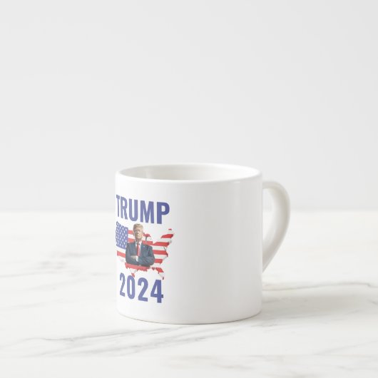 Stand with Trump: Gear Up for 2024! Espressotasse (Vorderseite Rechts)