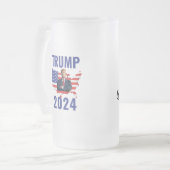 Stand with Trump: Gear Up for 2024! Mattglas Bierglas (Vorderseite Links)