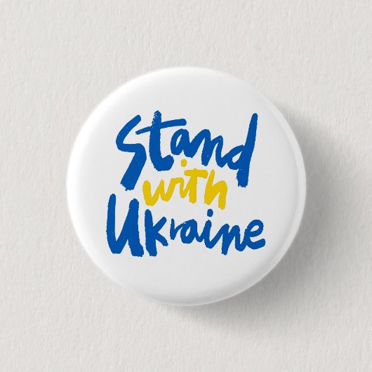 Stand With Ukraine Buttons (Vorderseite)
