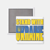 Stand-with-Ukraine Magnet (Vorderseite/Rückseite)