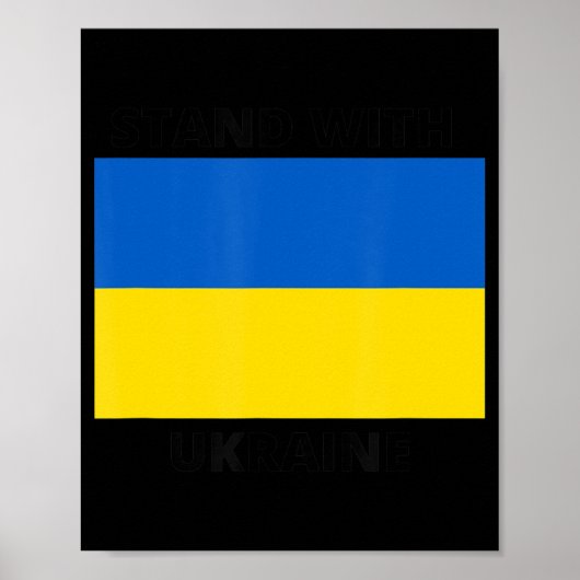 Stand with Ukraine Poster (Vorne)