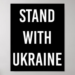 Stand With Ukraine Projekt Ukraine Jetzt  Poster