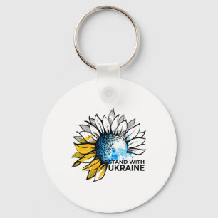 Stand With Ukraine Sonnenblume - Ukraine Starke Ge Schlüsselanhänger