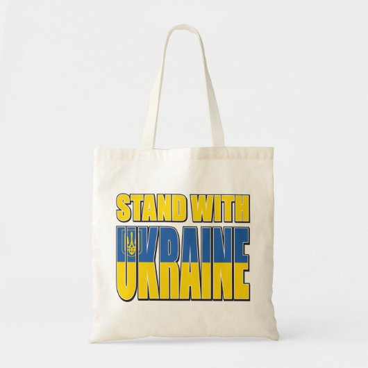 Stand-with-Ukraine Tragetasche (Vorne)