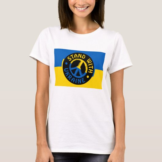 Stand with Ukraine tshirt (Vorderseite)