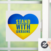 Stand with Ukraine. UKRAINE support. Fensteraufkleber (Zuhause)