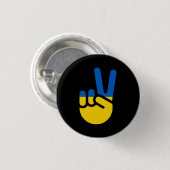 Stand With Ukraine Victory Button | (Vorne & Hinten)