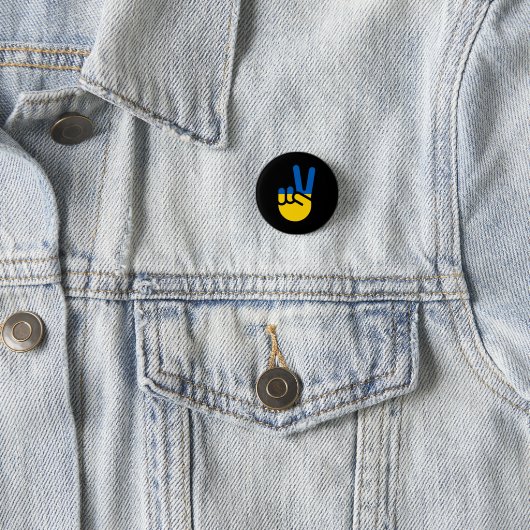Stand With Ukraine Victory Button | (Beispiel)