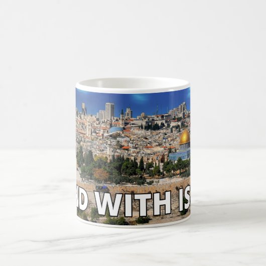 Stand zu Israel jerusalem Kaffeetasse (Mittel)