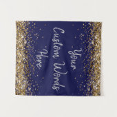 Stand zum Birthday Party Foto der Custom Navy Wandteppich (Vorderseite (Horizontal))